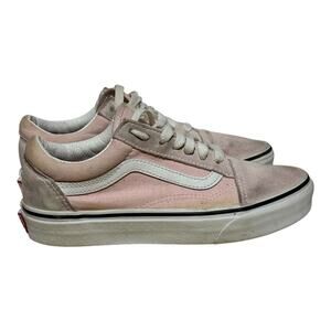 Vans Old Skool Pink Suede Canvas Women’s Size 6 Skate Sneakers
